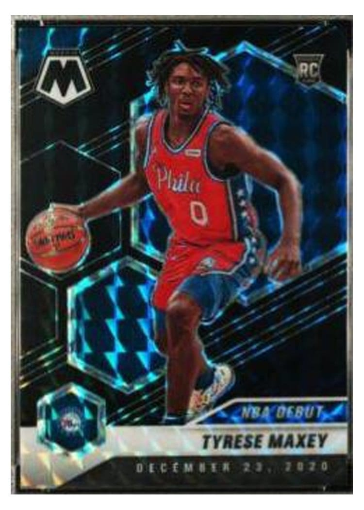 2020 Panini Mosaic Tyrese Maxey #263 card