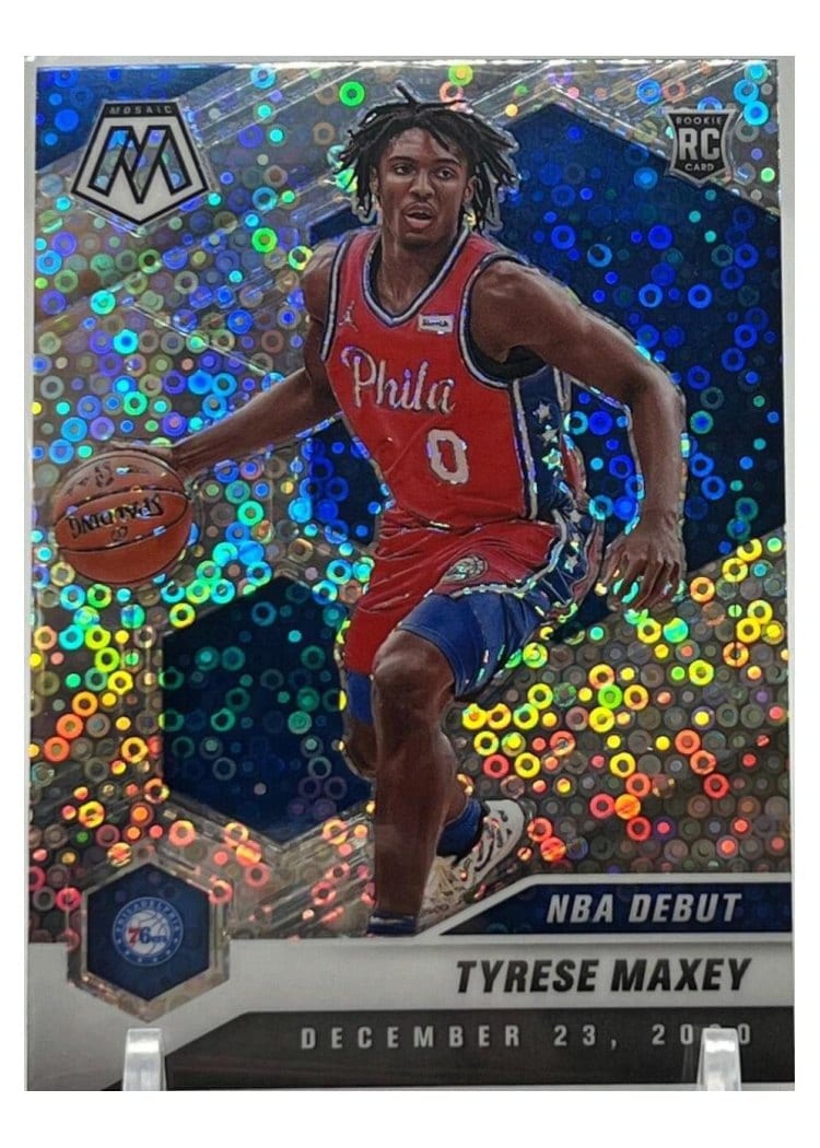 2020 Panini Mosaic Tyrese Maxey #263 card