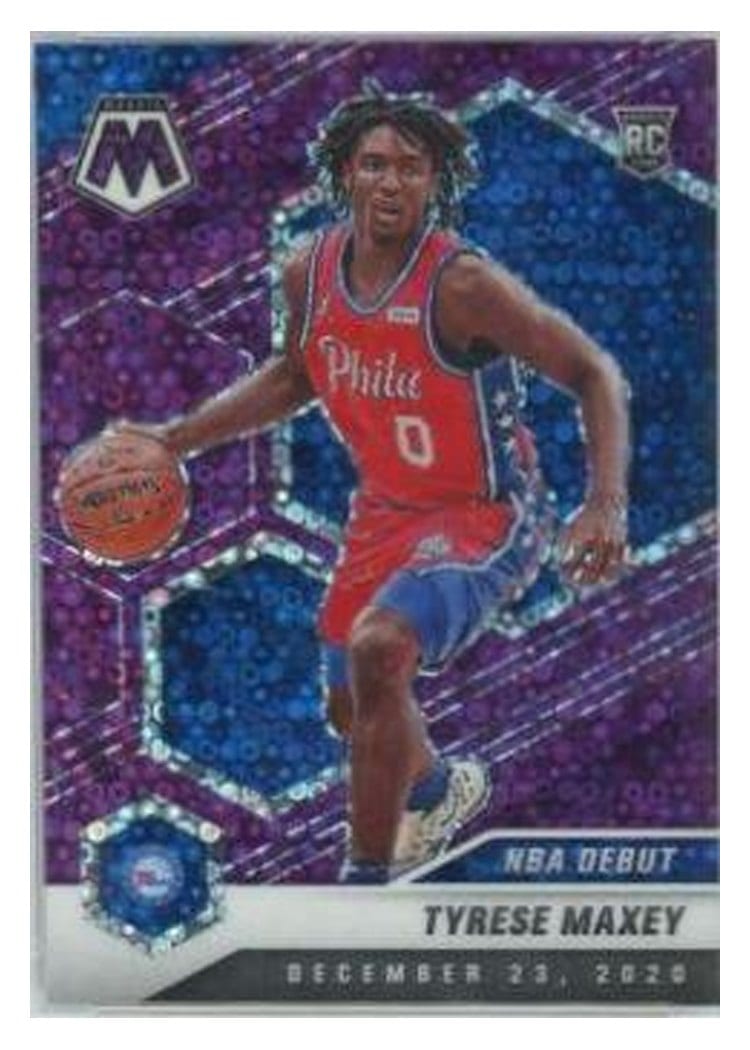 2020 Panini Mosaic Tyrese Maxey #263 card
