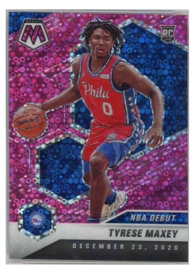 2020 Panini Mosaic Tyrese Maxey #263 card