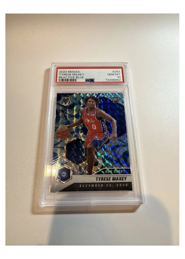 2020 Panini Mosaic Tyrese Maxey #263 card