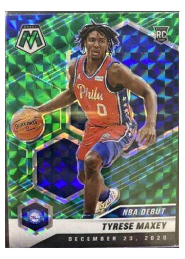 2020 Panini Mosaic Tyrese Maxey #263 card