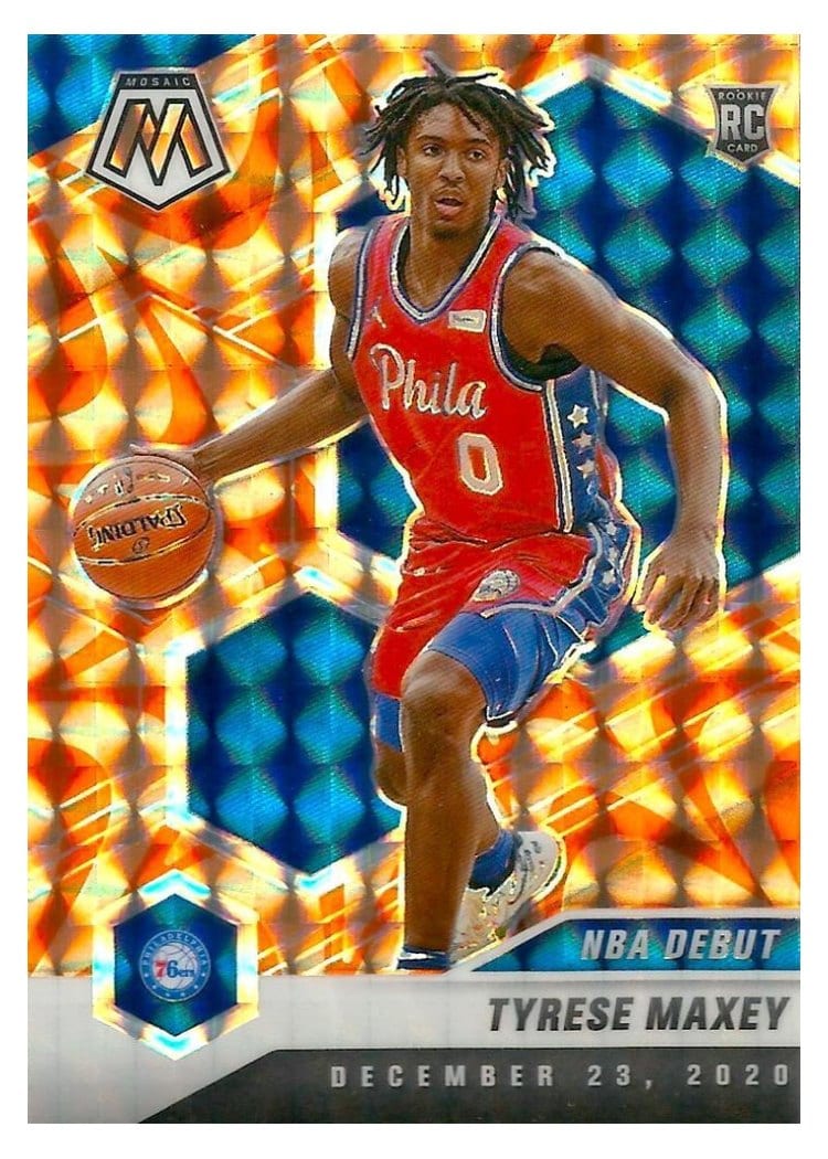 2020 Panini Mosaic Tyrese Maxey #263 card