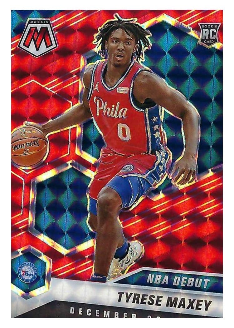 2020 Panini Mosaic Tyrese Maxey #263 card