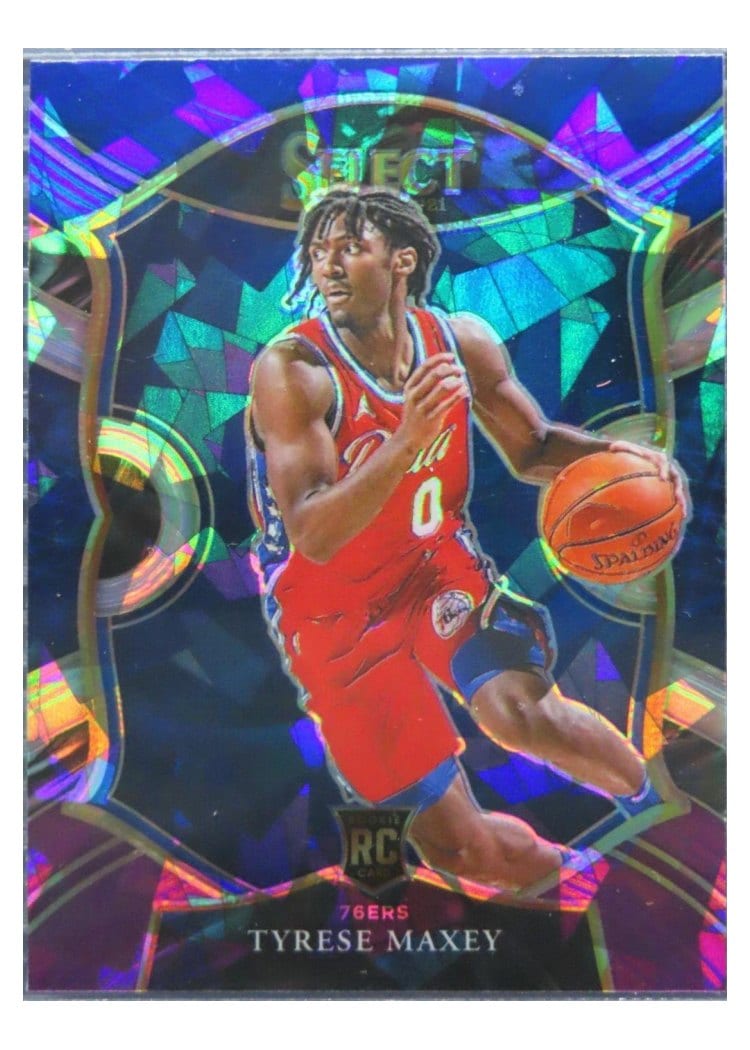 2020 Panini Select Tyrese Maxey #81 card