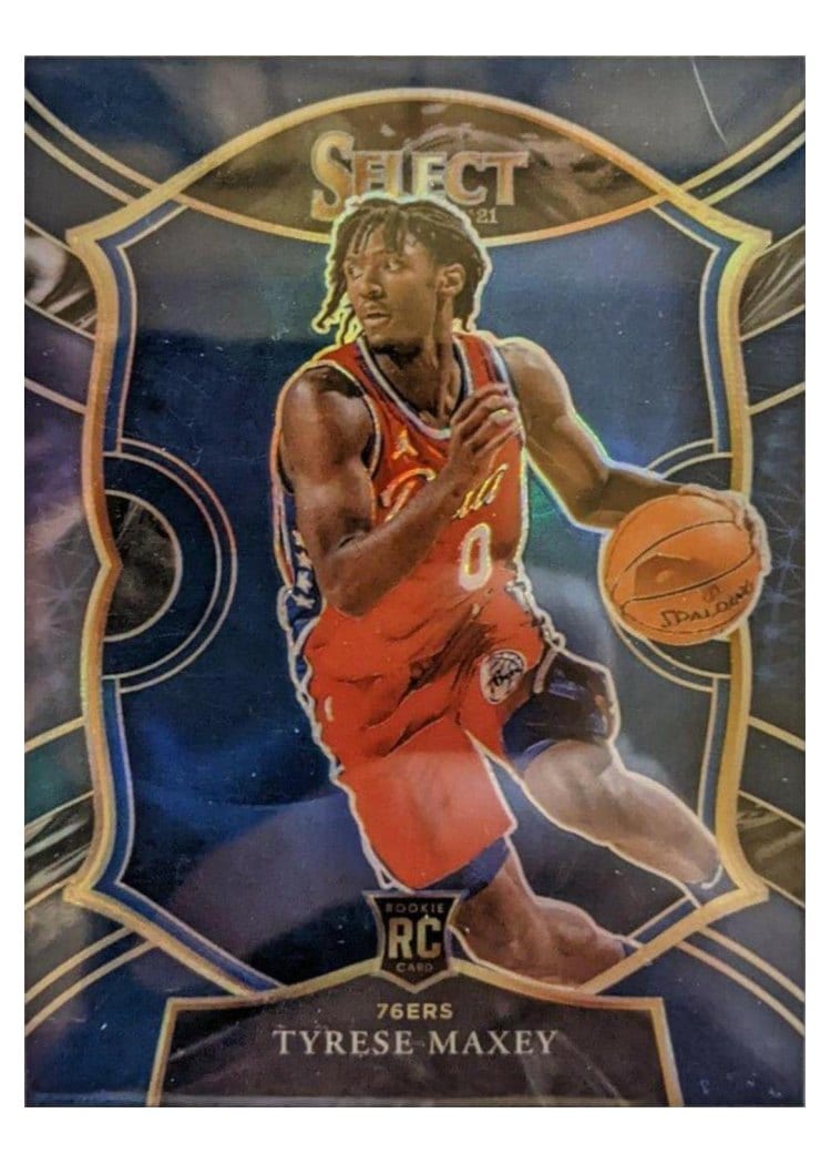 2020 Panini Select Tyrese Maxey #81 card