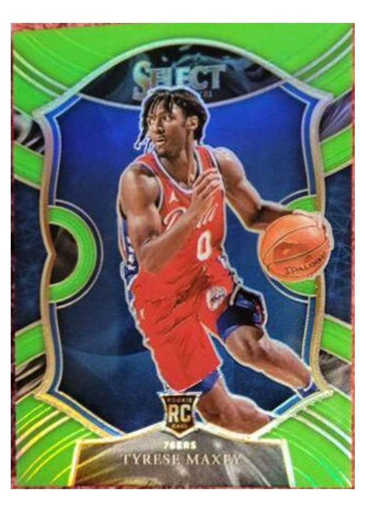 2020 Panini Select Tyrese Maxey #81 card