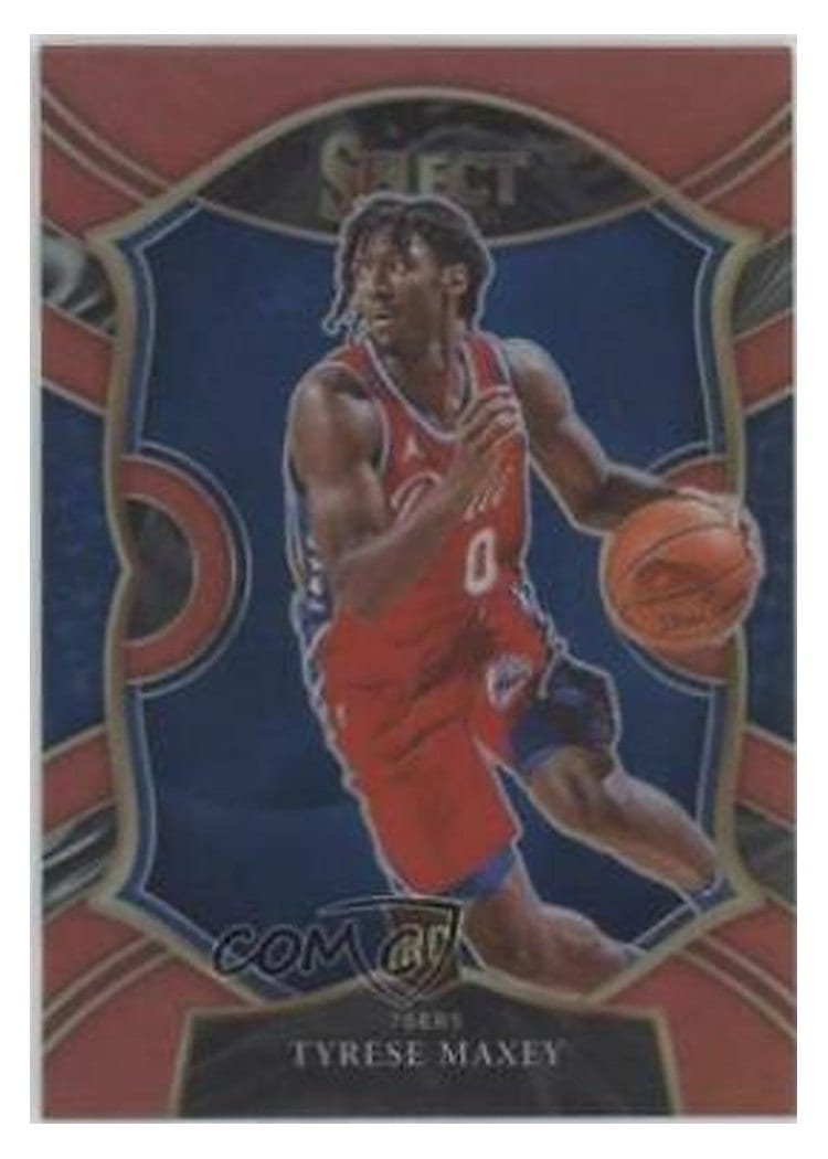 2020 Panini Select Tyrese Maxey #81 card