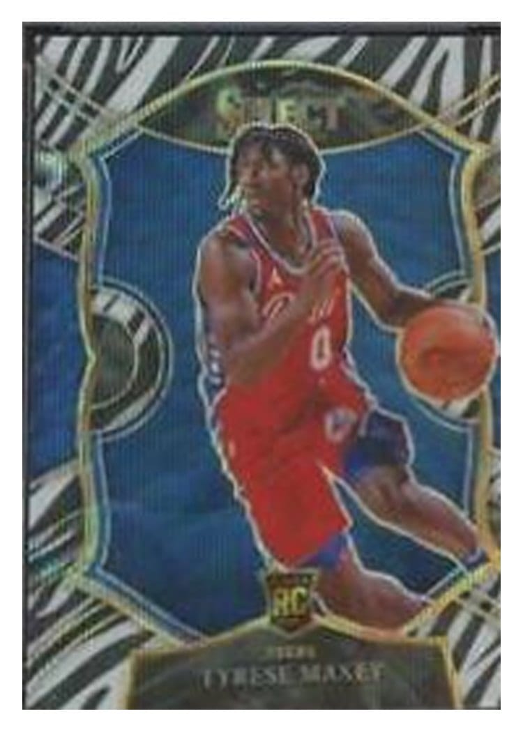 2020 Panini Select Tyrese Maxey #81 card