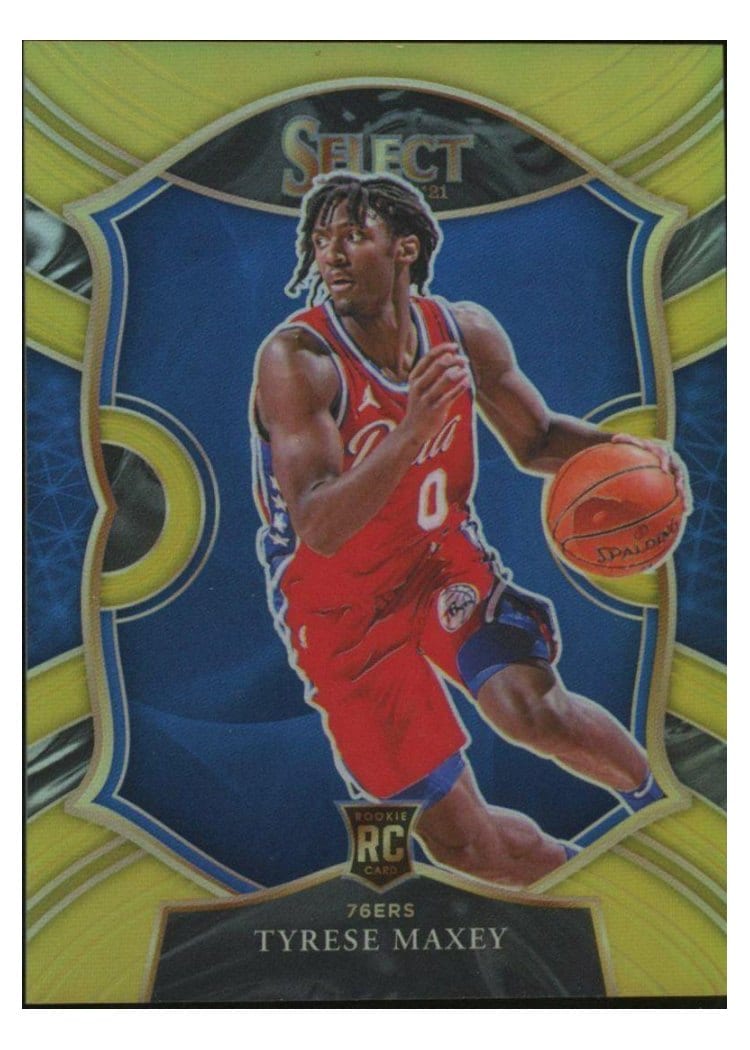 2020 Panini Select Tyrese Maxey #81 card
