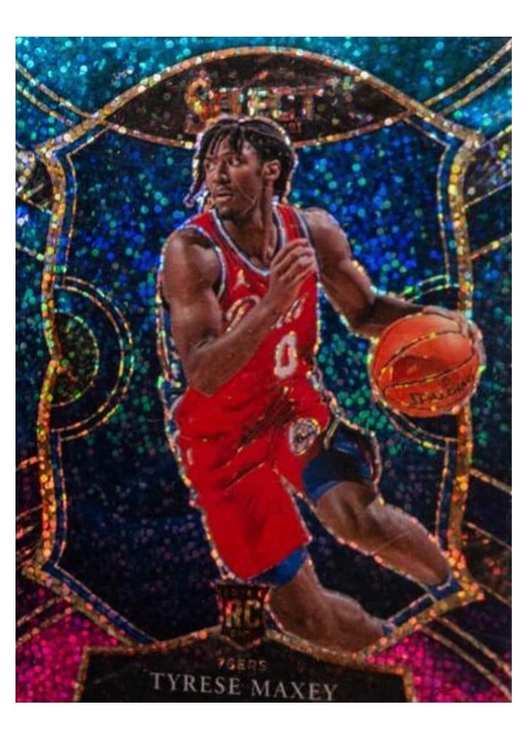 2020 Panini Select Tyrese Maxey Cosmic #81 card