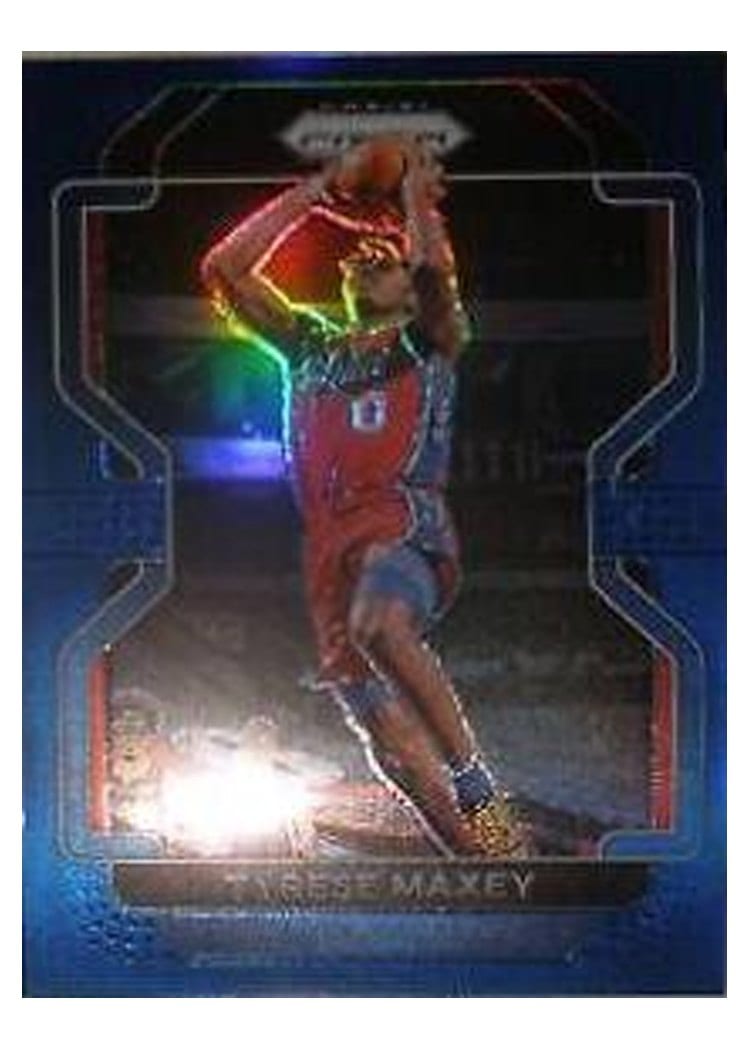 2021-22 Panini Prizm Base Set Tyrese Maxey #28 card