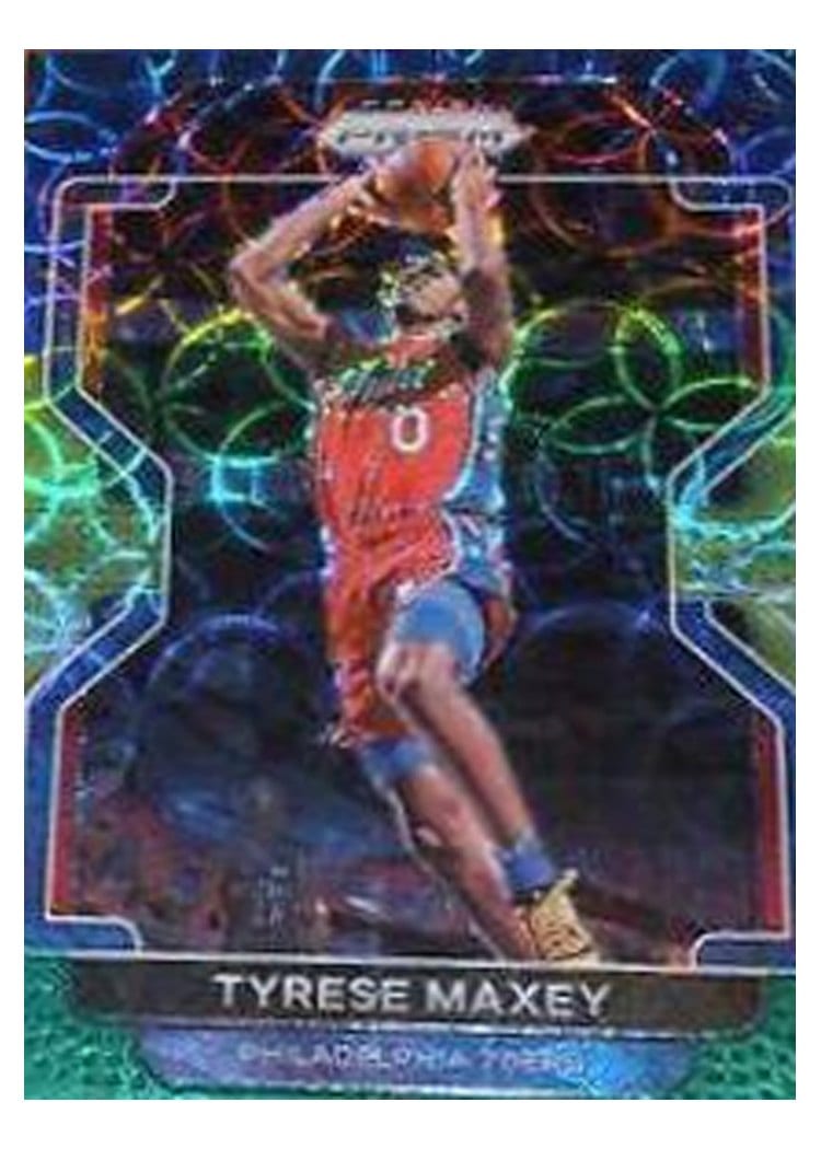 2021-22 Panini Prizm Base Set Tyrese Maxey #28 card