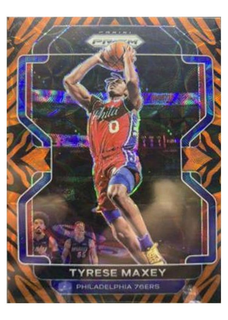 2021-22 Panini Prizm Base Set Tyrese Maxey #28 card