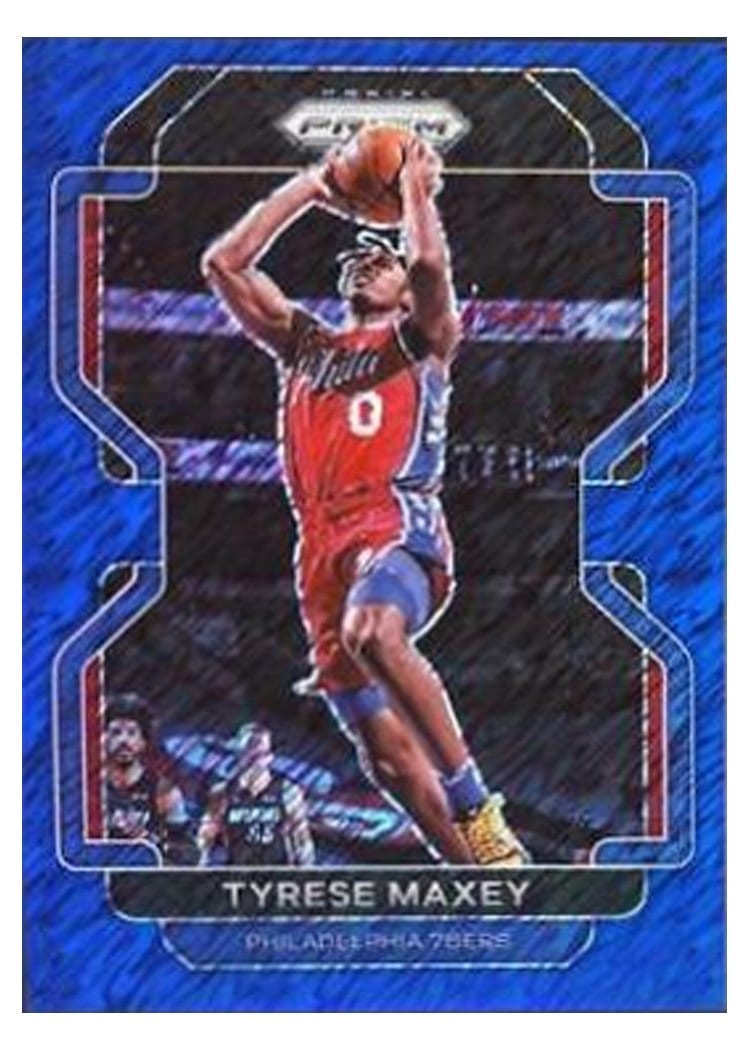 2021-22 Panini Prizm Base Set Tyrese Maxey #28 card