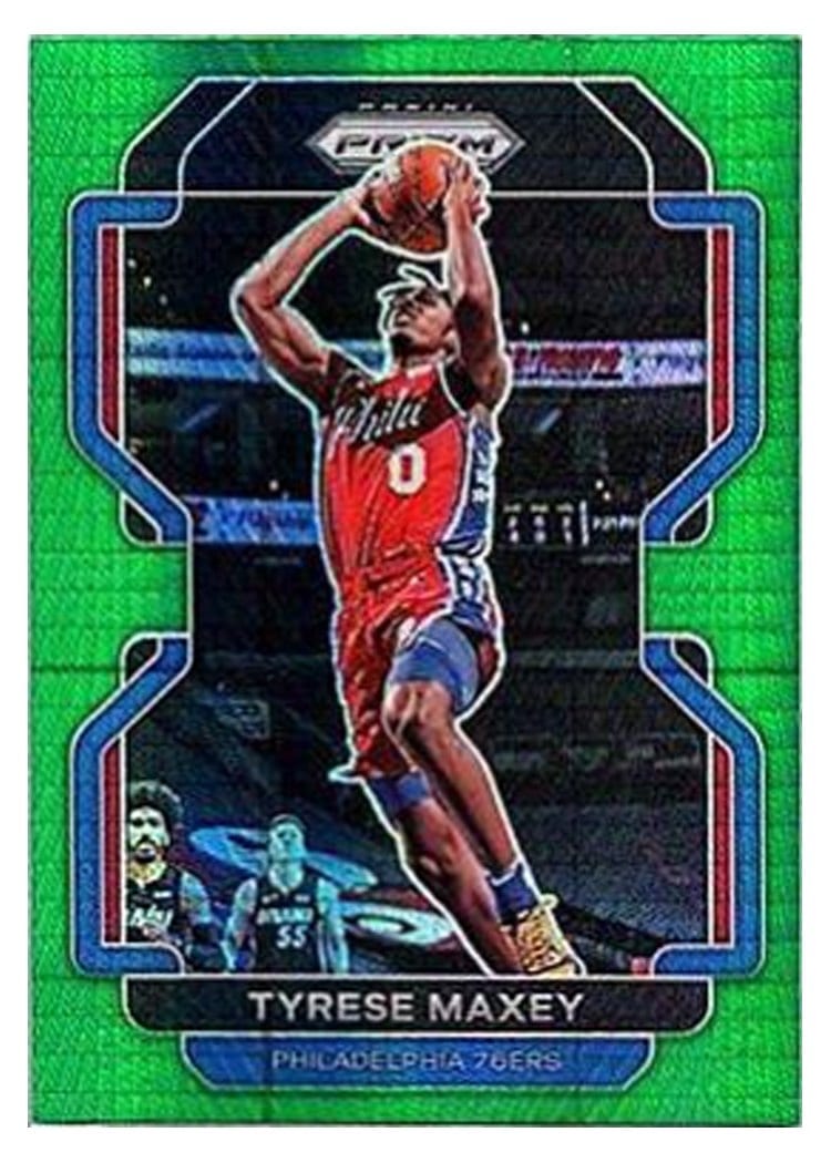 2021-22 Panini Prizm Base Set Tyrese Maxey #28 card