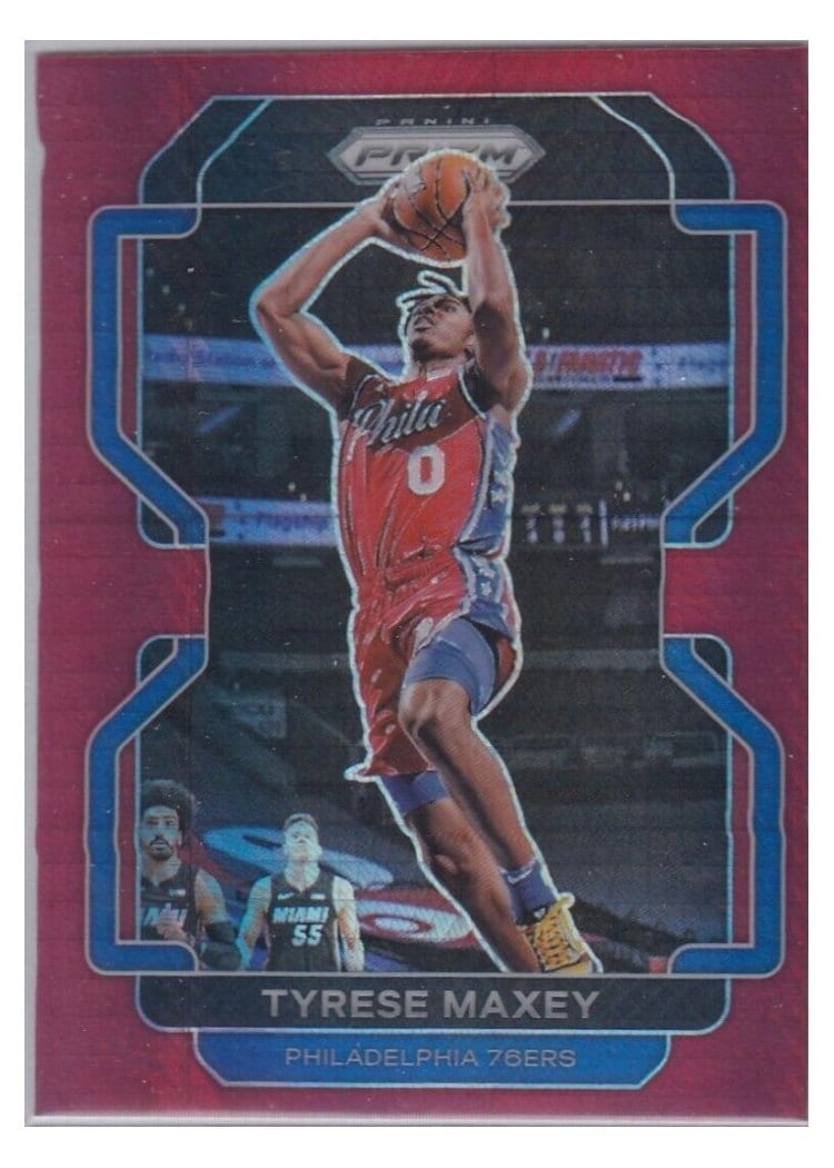 2021-22 Panini Prizm Base Set Tyrese Maxey #28 card