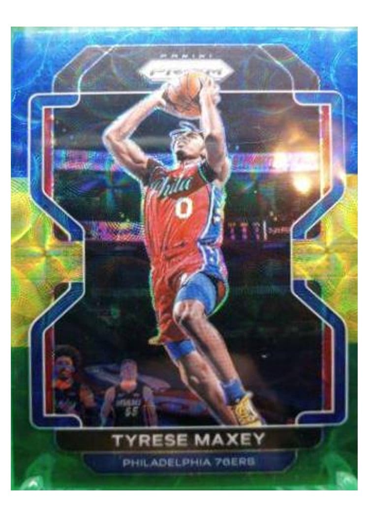 2021-22 Panini Prizm Base Set Tyrese Maxey #28 card