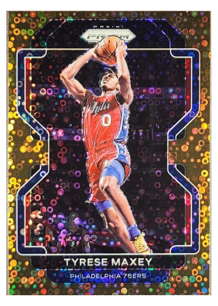 2021-22 Panini Prizm Base Set Tyrese Maxey #28 card