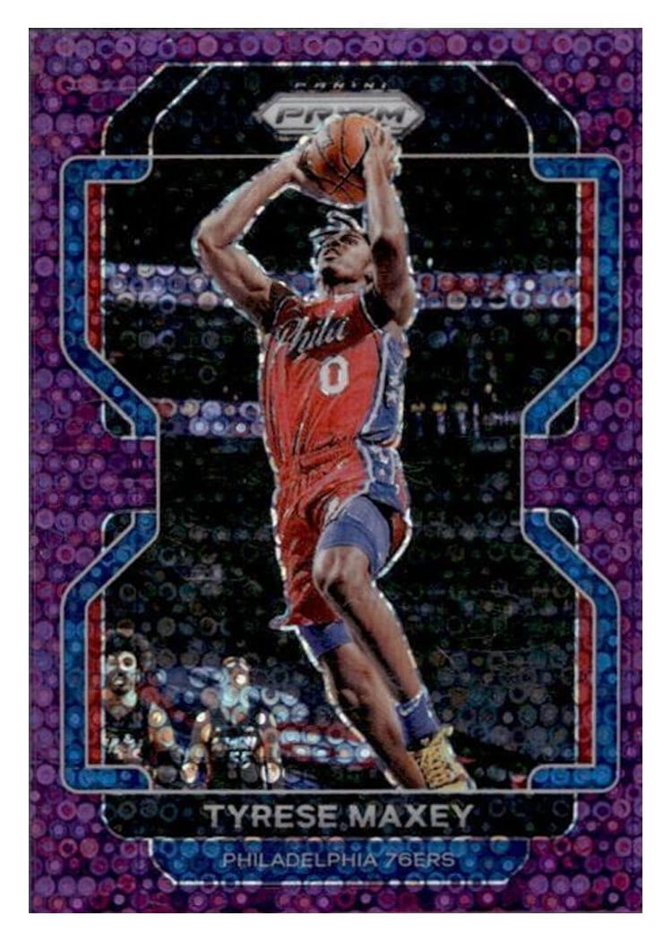 2021-22 Panini Prizm Base Set Tyrese Maxey #28 card