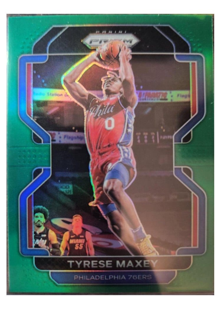 2021-22 Panini Prizm Base Set Tyrese Maxey #28 card