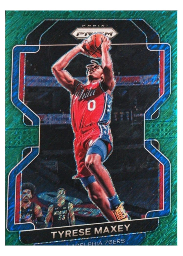 2021-22 Panini Prizm Base Set Tyrese Maxey #28 card