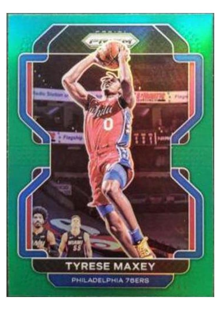 2021-22 Panini Prizm Base Set Tyrese Maxey #28 card