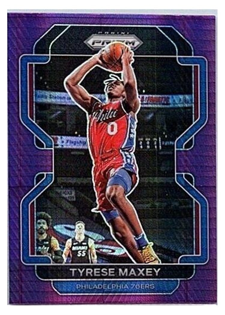 2021-22 Panini Prizm Base Set Tyrese Maxey #28 card
