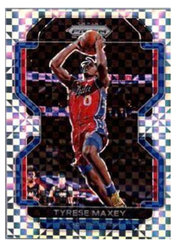 2021-22 Panini Prizm Base Set Tyrese Maxey #28 card
