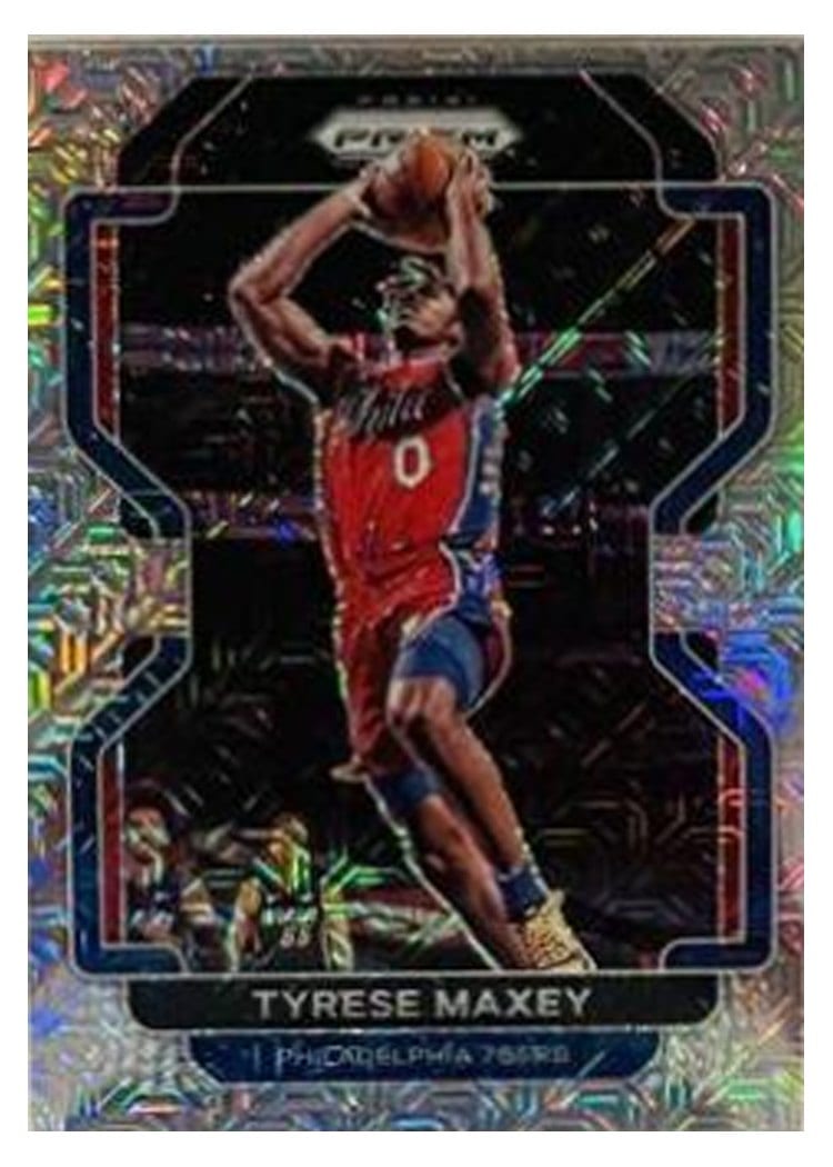 2021-22 Panini Prizm Base Set Tyrese Maxey #28 card