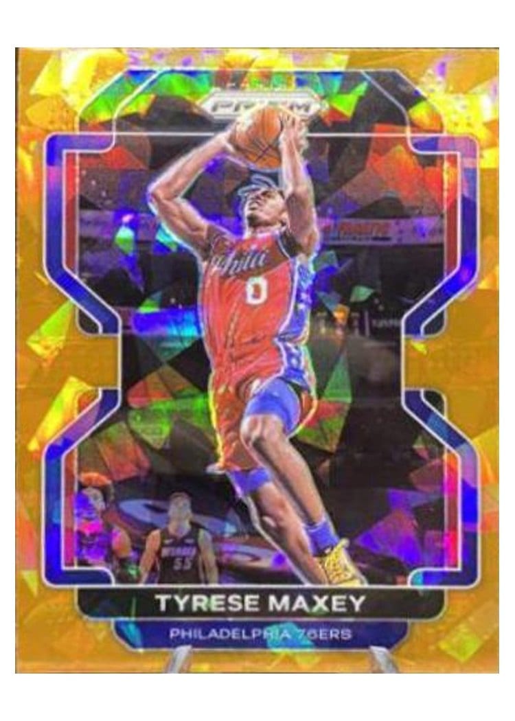 2021-22 Panini Prizm Base Set Tyrese Maxey #28 card