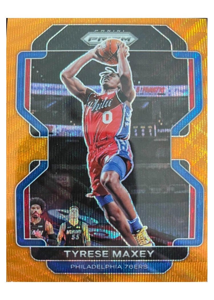 2021-22 Panini Prizm Base Set Tyrese Maxey #28 card