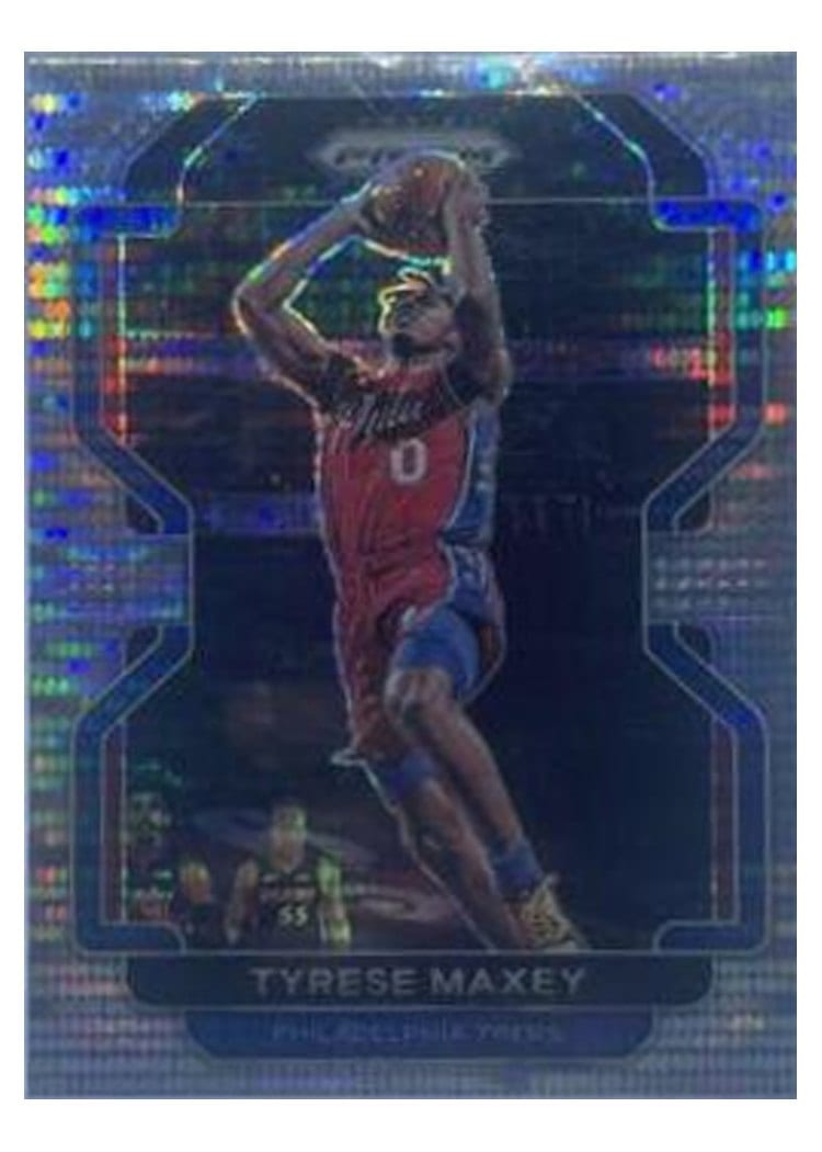 2021-22 Panini Prizm Base Set Tyrese Maxey #28 card