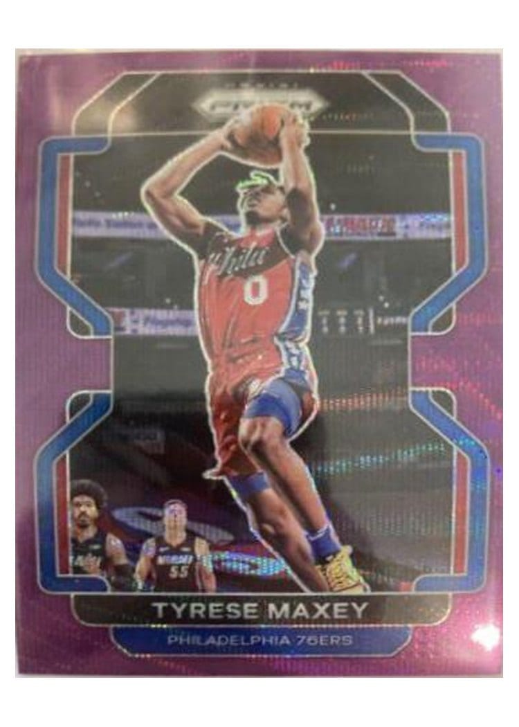 2021-22 Panini Prizm Base Set Tyrese Maxey #28 card