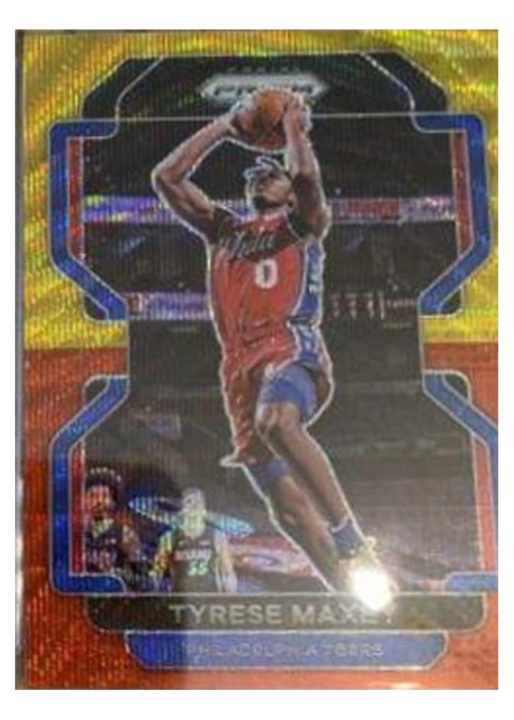 2021-22 Panini Prizm Base Set Tyrese Maxey #28 card