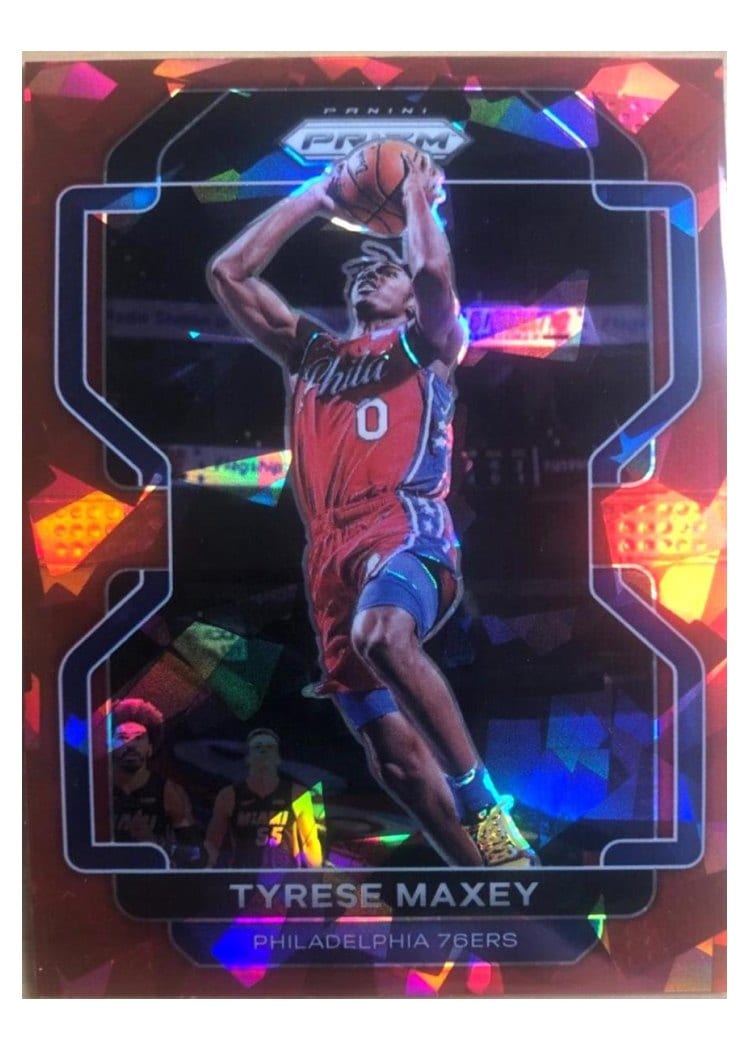 2021-22 Panini Prizm Base Set Tyrese Maxey #28 card