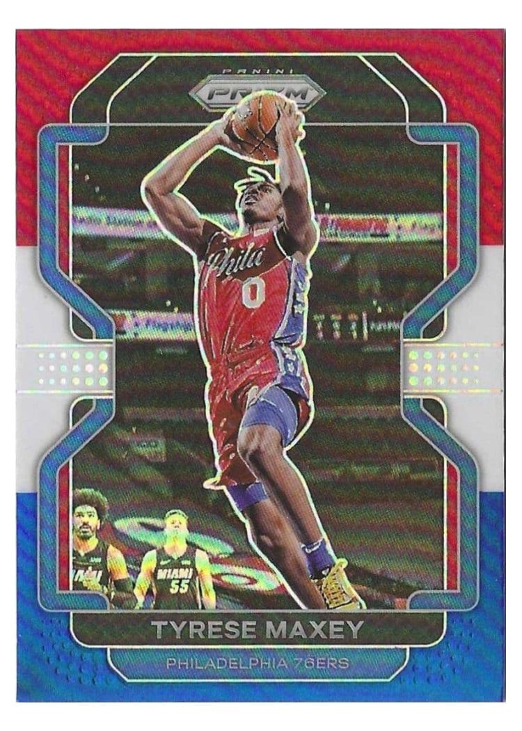 2021-22 Panini Prizm Base Set Tyrese Maxey #28 card