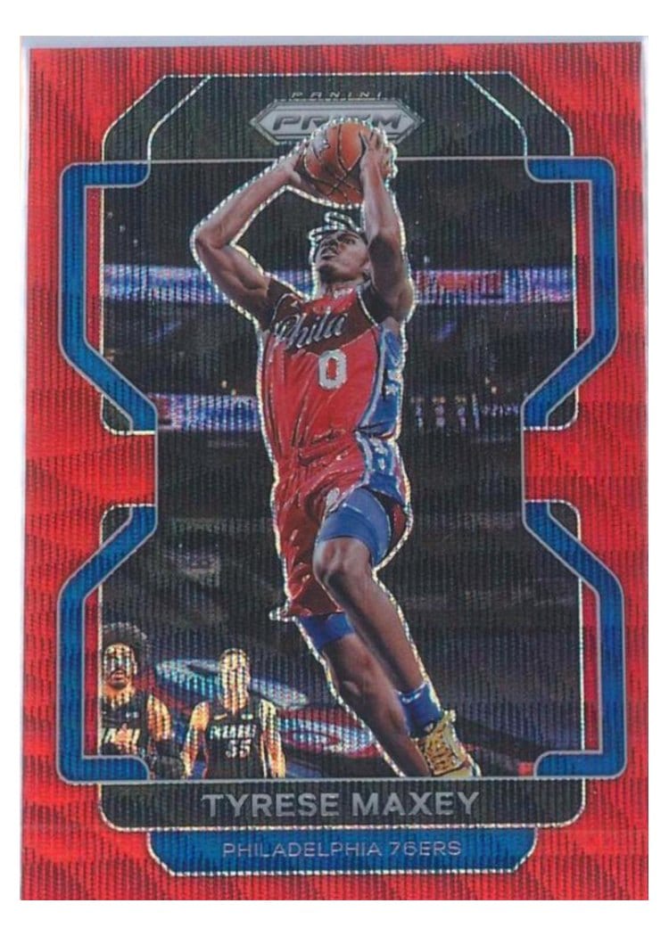 2021-22 Panini Prizm Base Set Tyrese Maxey #28 card