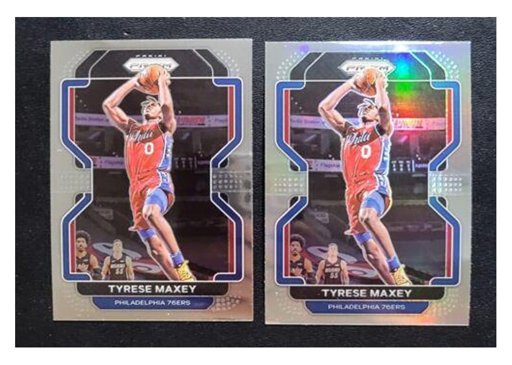 2021-22 Panini Prizm Base Set Tyrese Maxey #28 card