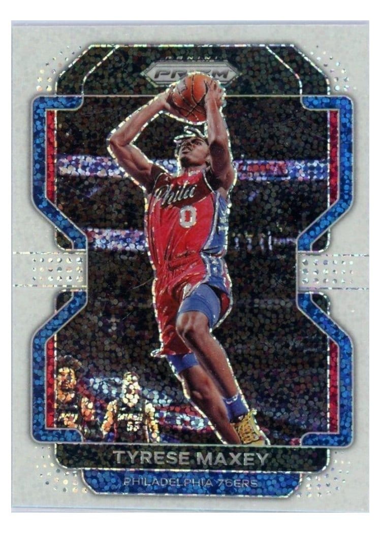 2021-22 Panini Prizm Base Set Tyrese Maxey #28 card