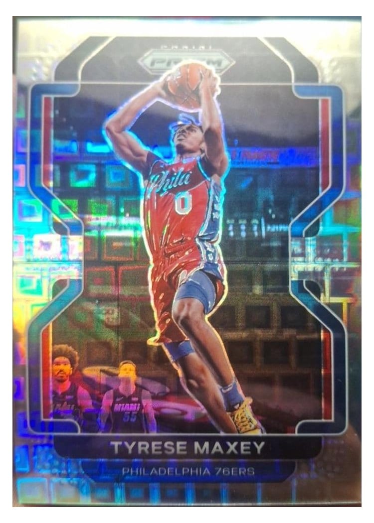 2021-22 Panini Prizm Base Set Tyrese Maxey #28 card