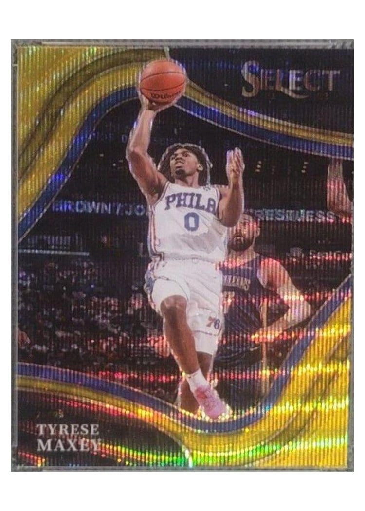 2021-22 Panini Select Base Set Tyrese Maxey #245 card