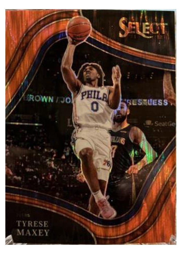 2021-22 Panini Select Base Set Tyrese Maxey #245 card