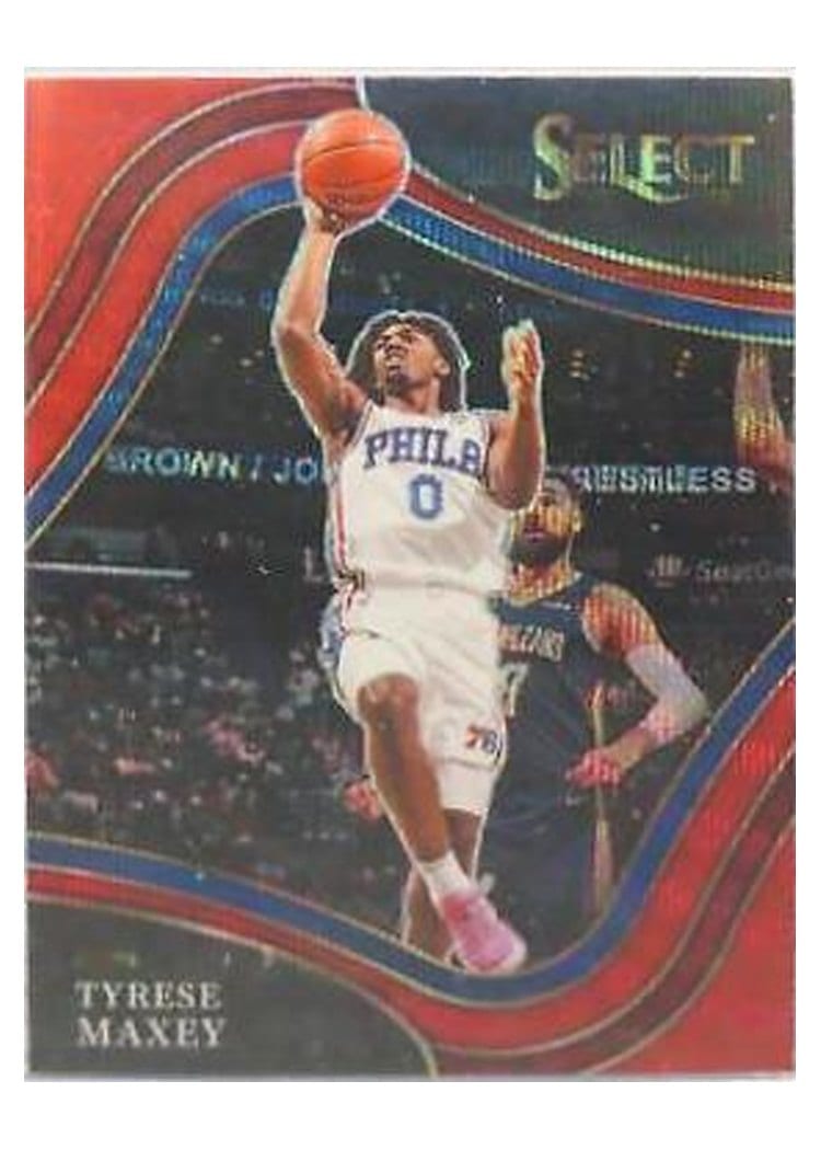2021-22 Panini Select Base Set Tyrese Maxey #245 card