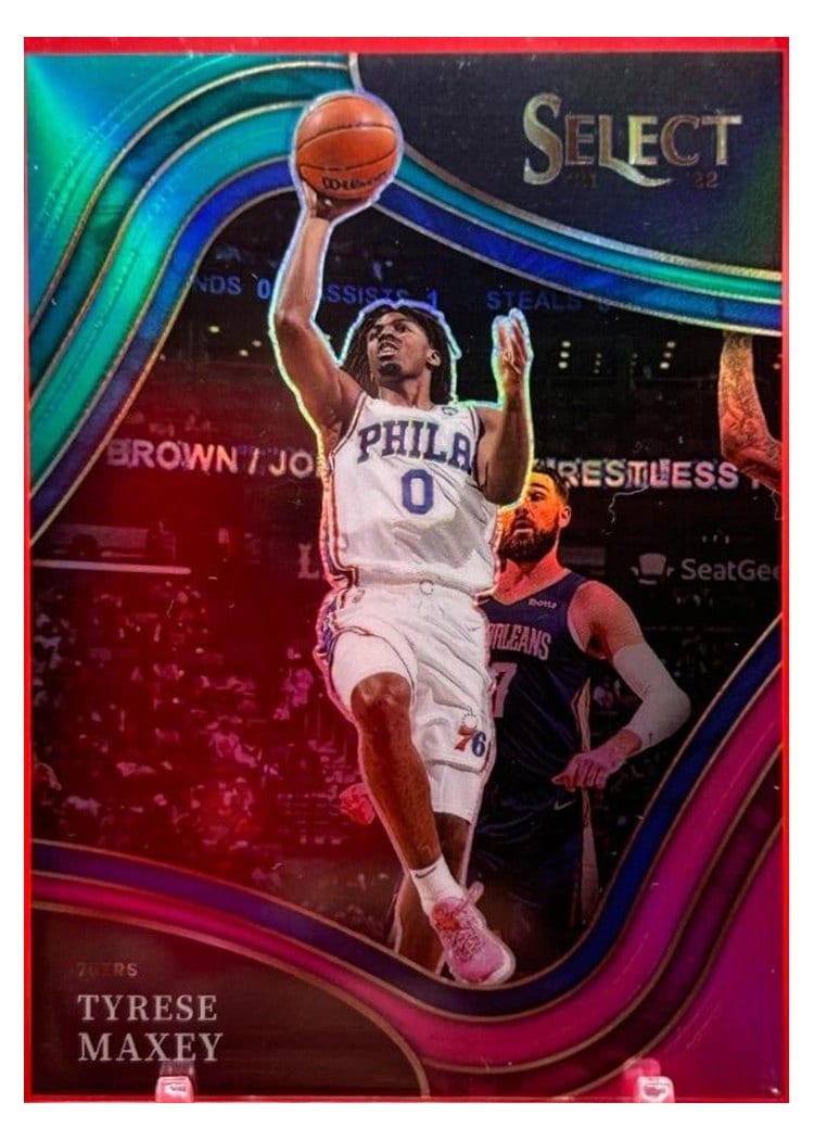 2021-22 Panini Select Base Set Tyrese Maxey #245 card