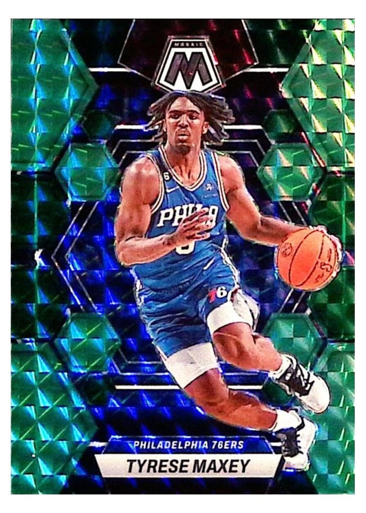 2022-23 Panini Mosaic Base Set Tyrese Maxey #89 card