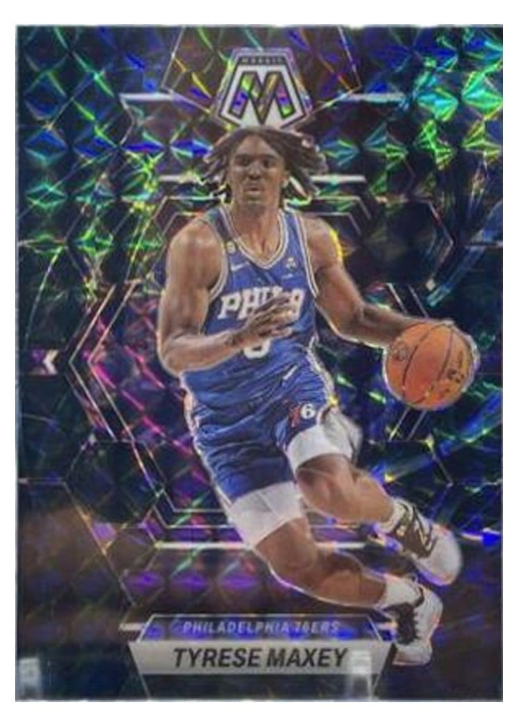 2022-23 Panini Mosaic Base Set Tyrese Maxey #89 card