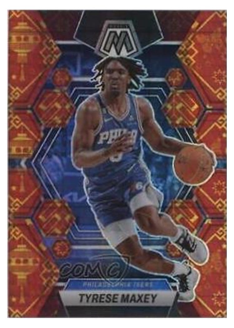 2022-23 Panini Mosaic Base Set Tyrese Maxey #89 card