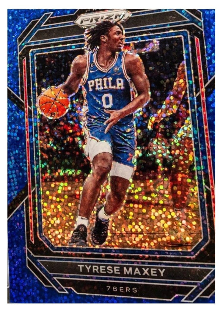 2022-23 Panini Prizm Base Set Tyrese Maxey #21 card