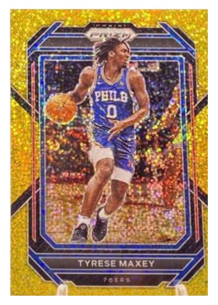 2022-23 Panini Prizm Base Set Tyrese Maxey #21 card